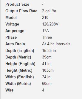 Barnstead a1085-C Water Distiller Specs